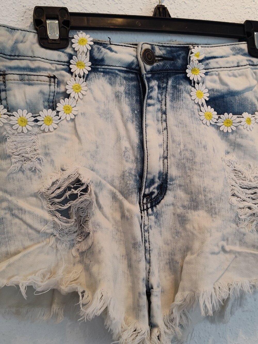 Machine Nouvelle Mode, Y2K, DHG-1A4860JS, Flower Jean Shorts, L
